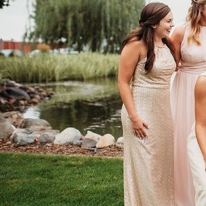 Bill Levkoff sequin dress